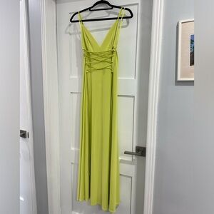 NWT ZARA Lime Green Maxi Dress